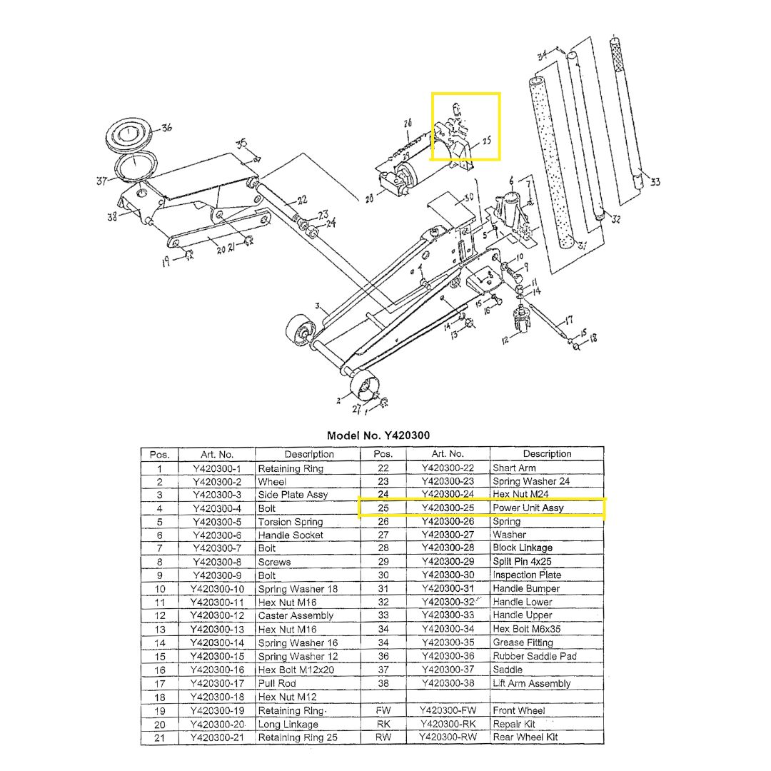G420300-25 - POWER UNIT ASSEMBLY