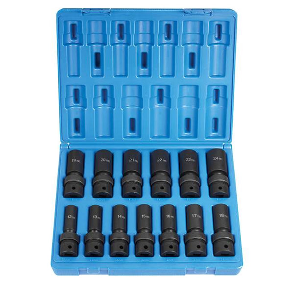 1/2" Drive 13 Pc. Deep Length Metric Univ. Set GRE1313UMD
