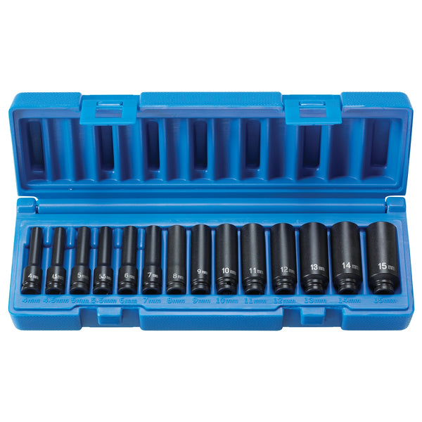 1/4" Surface Drive 14 Piece Deep Metric Set GRE9714MD