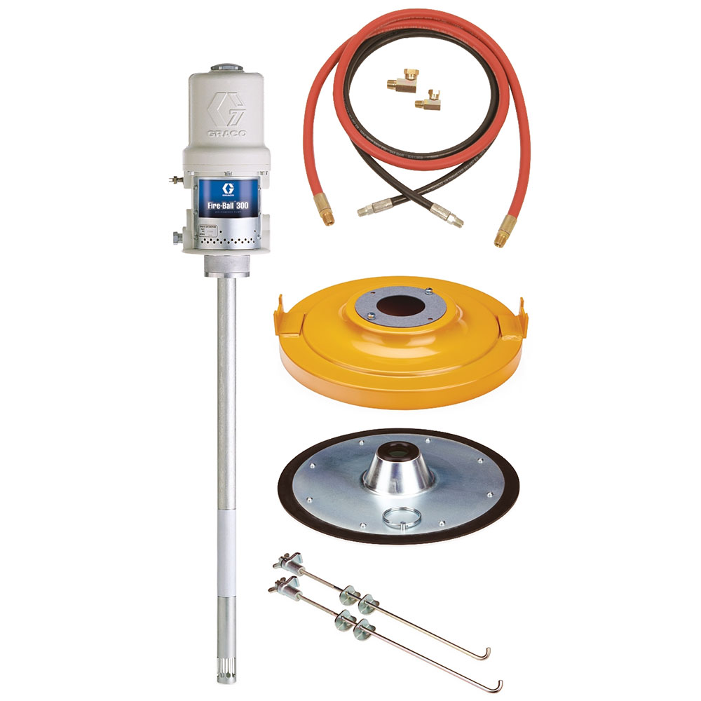 Graco Fire-Ball 300 50:1 Grease Pump – 120 lb Drum, Part 222085