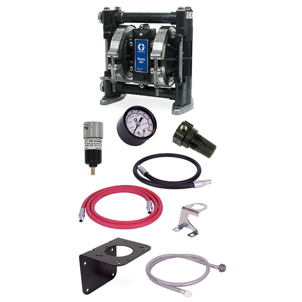 Graco Husky 307 Series Windshield Wash & Coolant Diaphragm Pump Package – Part 237161