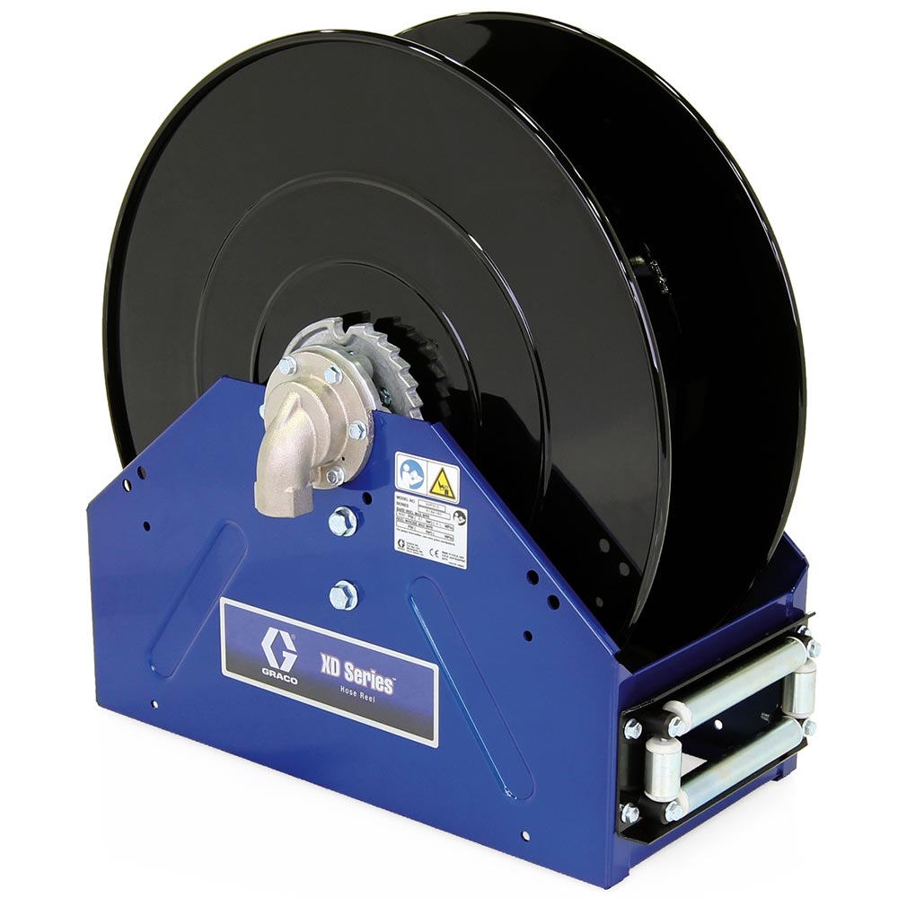 Graco XD40 Hose Reel – 24P320, 1 in, 50 ft Capacity, Blue