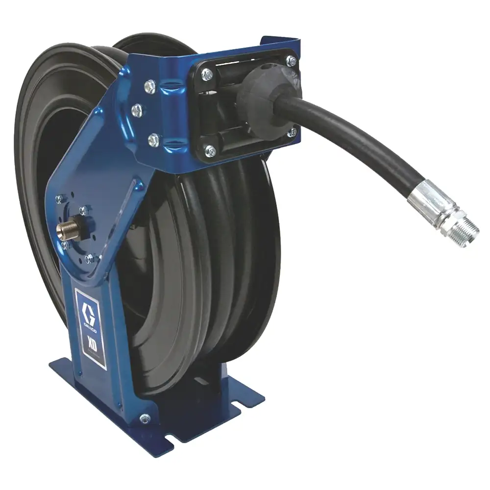 Graco XD30 Grease Hose Reel 3/8 in. x 75 ft. Metallic Blue – Part HSHB7B