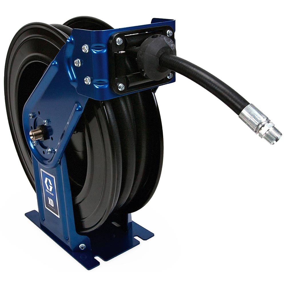 Graco HSLC8B XD30™ Hose Reel, 1/2 in. x 75 ft – Metallic Blue