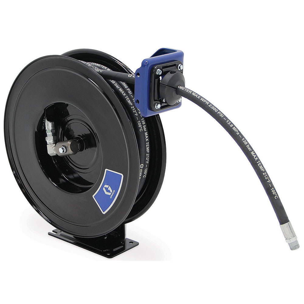 Graco SDX™ 20 Hose Reel, 3/8 in x 50 ft, Metallic Blue – SDH55B