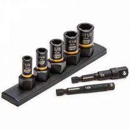 GearWrench 7pc 1/4" & 3/8" Dr SAE Bolt Biter Extractor Socket Set