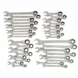 GearWrench 34pc Standard and Stubby Wrench Set - SAE and Metric
