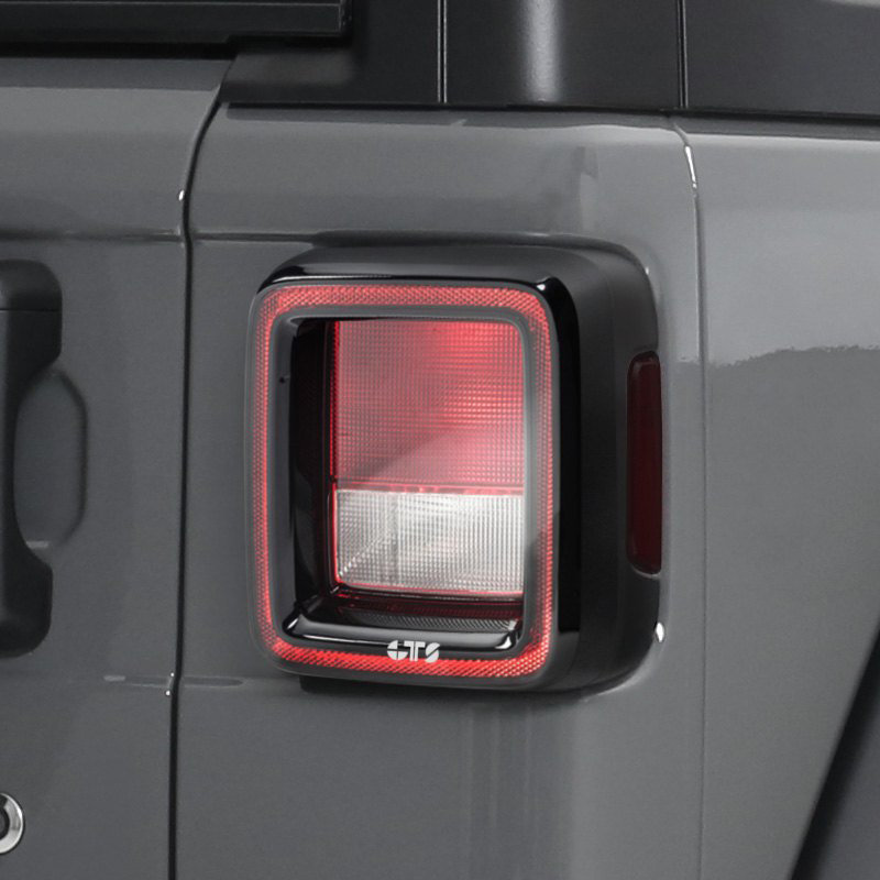 GT Styling GT4644C Rear Taillight Covers 2pc. Clear for 18-26 Jeep Wrangler JL & JL Unlimited