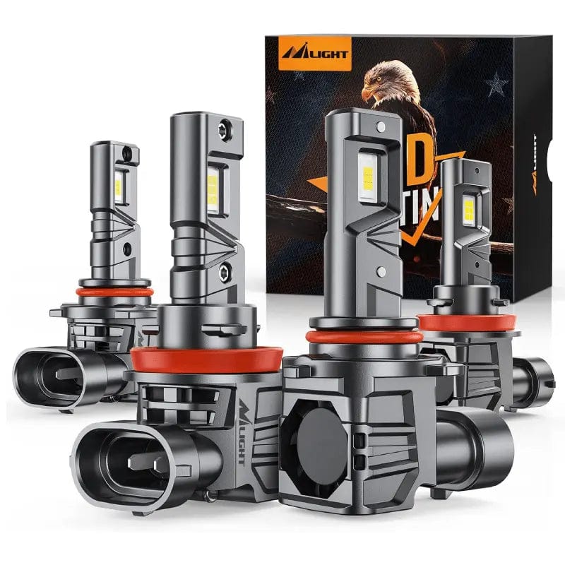 9005/HB3 H11 LED Headlight Bulbs ES1 Series 160W 32000LM 6000K IP67 | 4 BULBS