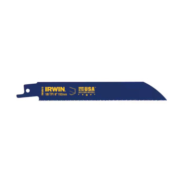 Irwin 372618 Recip Saw Blade 6" 18TPI