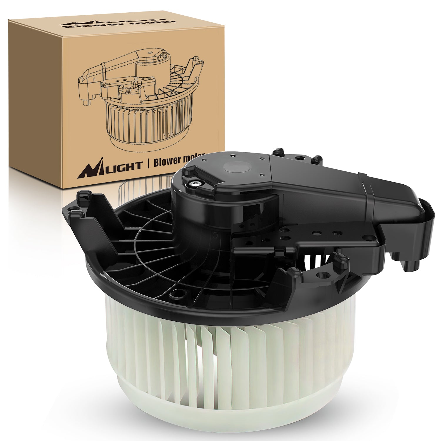 AC Heater Blower Motor Fan Assembly Fit for Toyota Corolla 2009-2018(Only for AUTO A/C), Prius 2010-2015, Prius V 2012-2017 (for 3 Prong Connect Only) Replace#87103-02210 700249