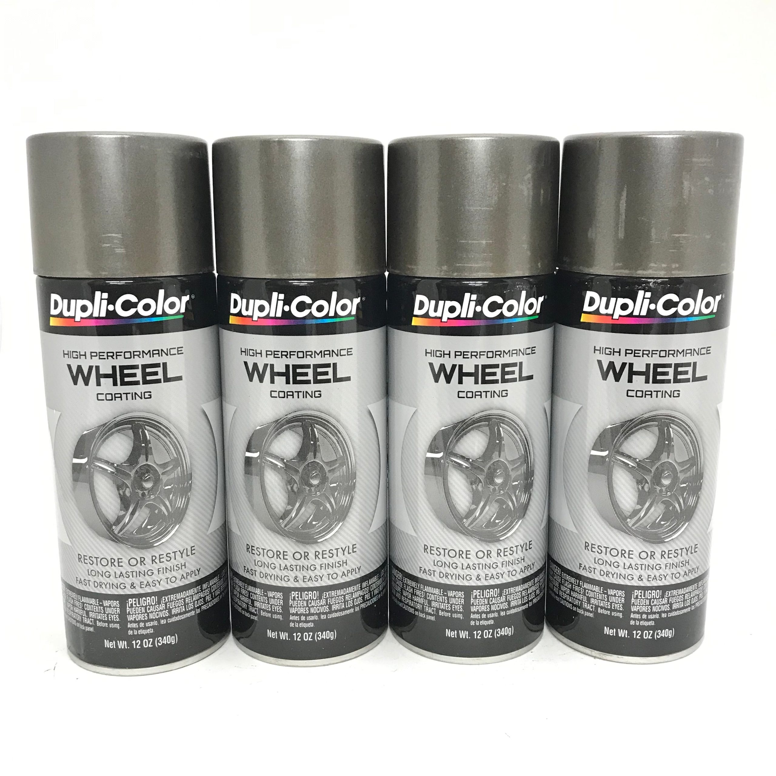 Duplicolor HWP102 - 4 Pack Wheel Coating Spray Paint Graphite - 12 oz