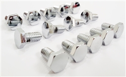 1967 - 1981 Camaro Valve Cover Bolts Set, Big Block, Polished Chrome, 14 Pieces for Steel and Chrome Valve Covers