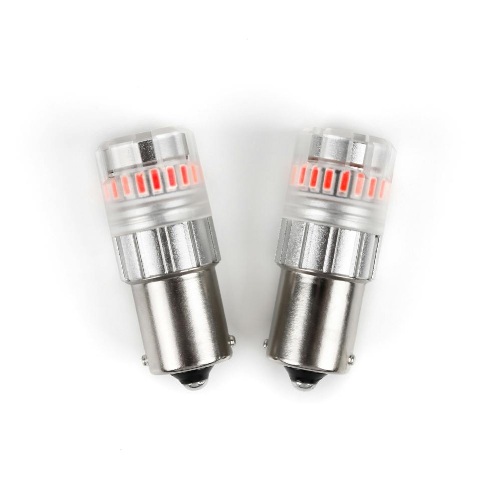 ARC Lighting 3116R Eco series 1156 LED Mini Bulbs, Red, 360° Diffused, Plug and Play (2 EA)