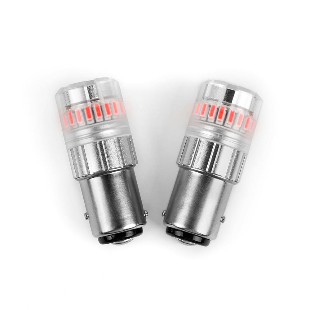 ARC Lighting 3117R Eco series 1157 LED Mini Bulbs, Red, 360° Diffused, Plug and Play (2 EA)