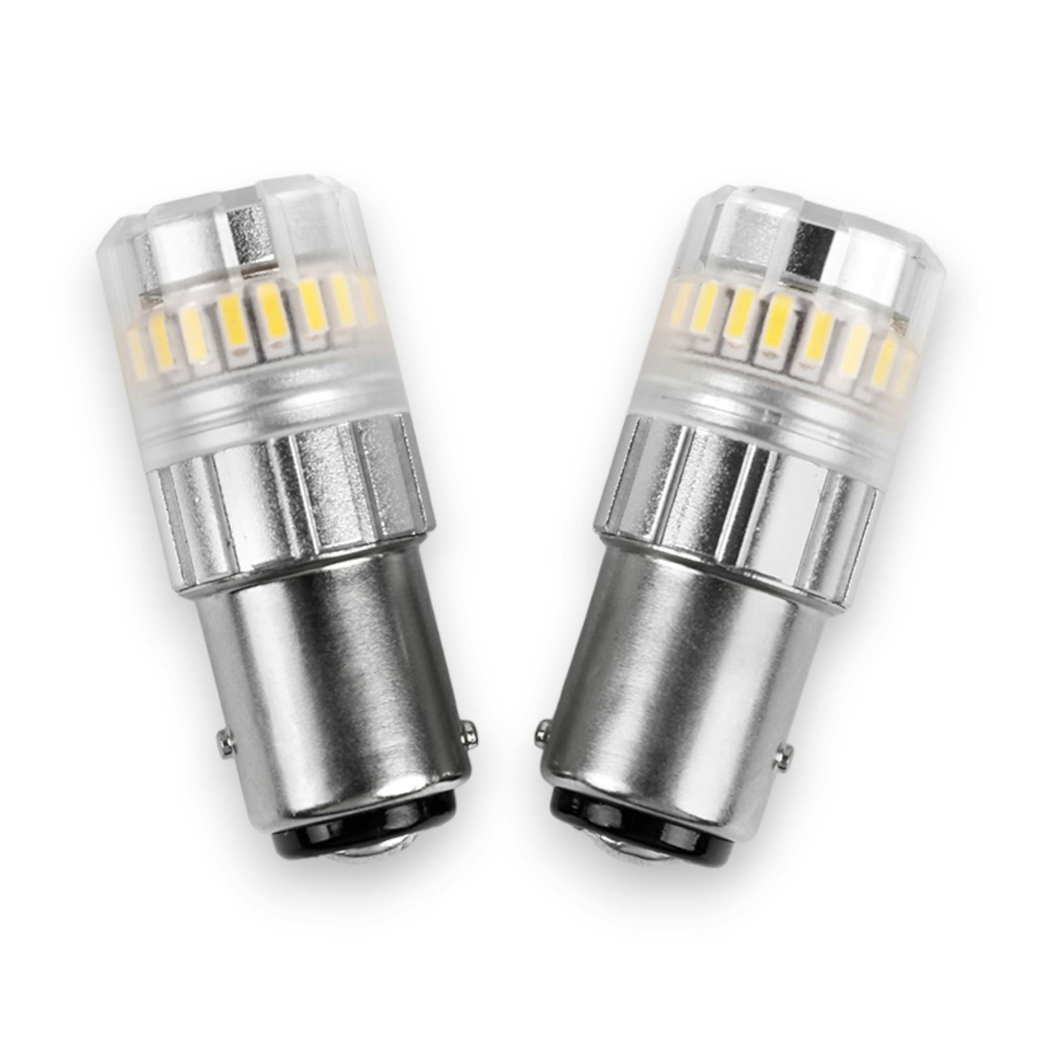 ARC Lighting 3117W Eco series 1157 LED Mini Bulbs, White, 360° Diffused, Plug and Play (2 EA)