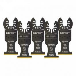 Imperial Blades One Fit 1-3/8" Carbide Extreme Storm Titanium Multi-Material Oscillating Blade - 5 Pack