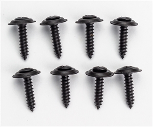 1967 - 1971 Camaro Lower Door Panel Screws Set, Custom BLACK, 8 Pieces
