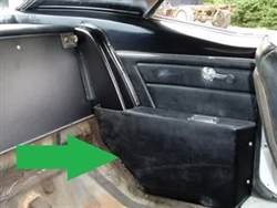 1967 - 1969 Camaro Rear Side Panel Arm Rest Covers Set for Hardtop Coupe, Pair