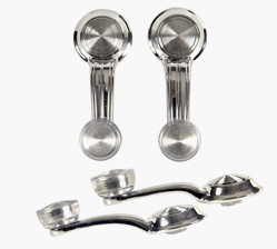 1967 - 1969 Camaro Window Crank Handles with Clear Knobs, Set of 4
