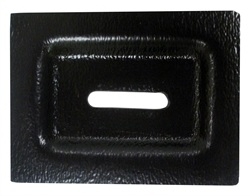 1967 - 1969 Camaro Rear Fold Down Seat Rubber Bumper Trim Plate, Each