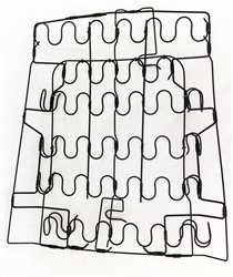 1967 - 1969 Camaro Front Bucket Seat Spring Assembly, Back Rest