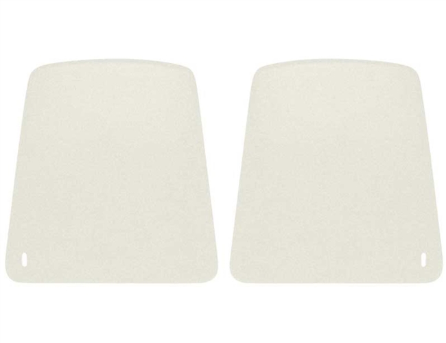 1967 - 1970 Camaro Front Bucket Seat Back Panels in BRIGHT WHITE, Pair