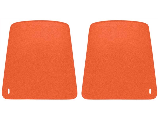 1967 - 1970 Camaro Front Bucket Seat Back Panels in ORANGE, Pair