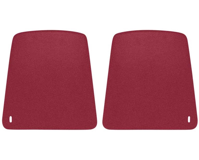 1967 - 1970 Camaro Front Bucket Seat Back Panels in RED, Pair