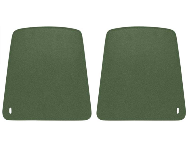 1967 - 1970 Camaro Front Bucket Seat Back Panels in DARK GREEN, Pair