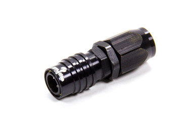 Q/R #6 Str Hose End Socket Valved Black 21606J
