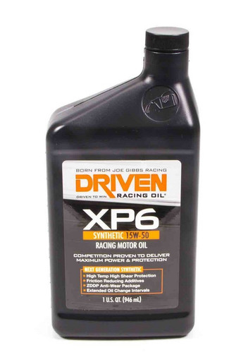 Driven Racing Oil XP6 15w50 Synthetic Oil 1 Qt Bottle 1006