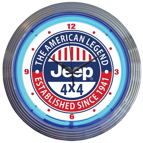 Jeep 4x4 Neon Wall Clock