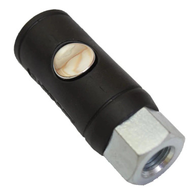 Rapid Air K9240 Coupler, 1/2" Female Npt Thread, Safety Push Button, Industrial Style, 70 CFM Body