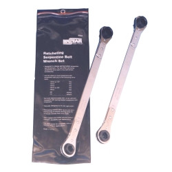 2 Piece Ratcheting Serpentine Belt Wrench Set