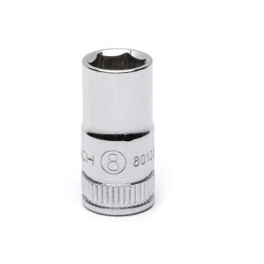 GearWrench 80130 1/4 in Drive 6 Point Standard Metric Socket 8mm