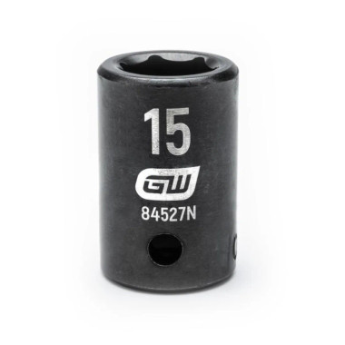 GearWrench 84527N 1/2in Drive 15MM Impact Socket