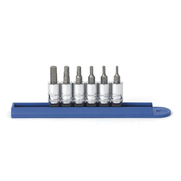 6 Piece 1/4" Drive Metric Hex Bit Socket Set