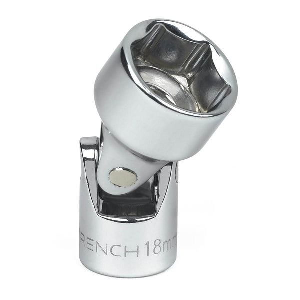 3/8" Drive 6 Point Metric Flex Socket - 18mm