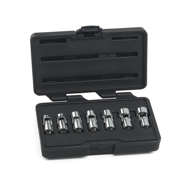 7 Piece 3/8" Drive SAE 6 Point Flex Socket Set