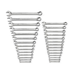 GearWrench 28 Piece 6 Point Combination SAE/Metric Wrench Set