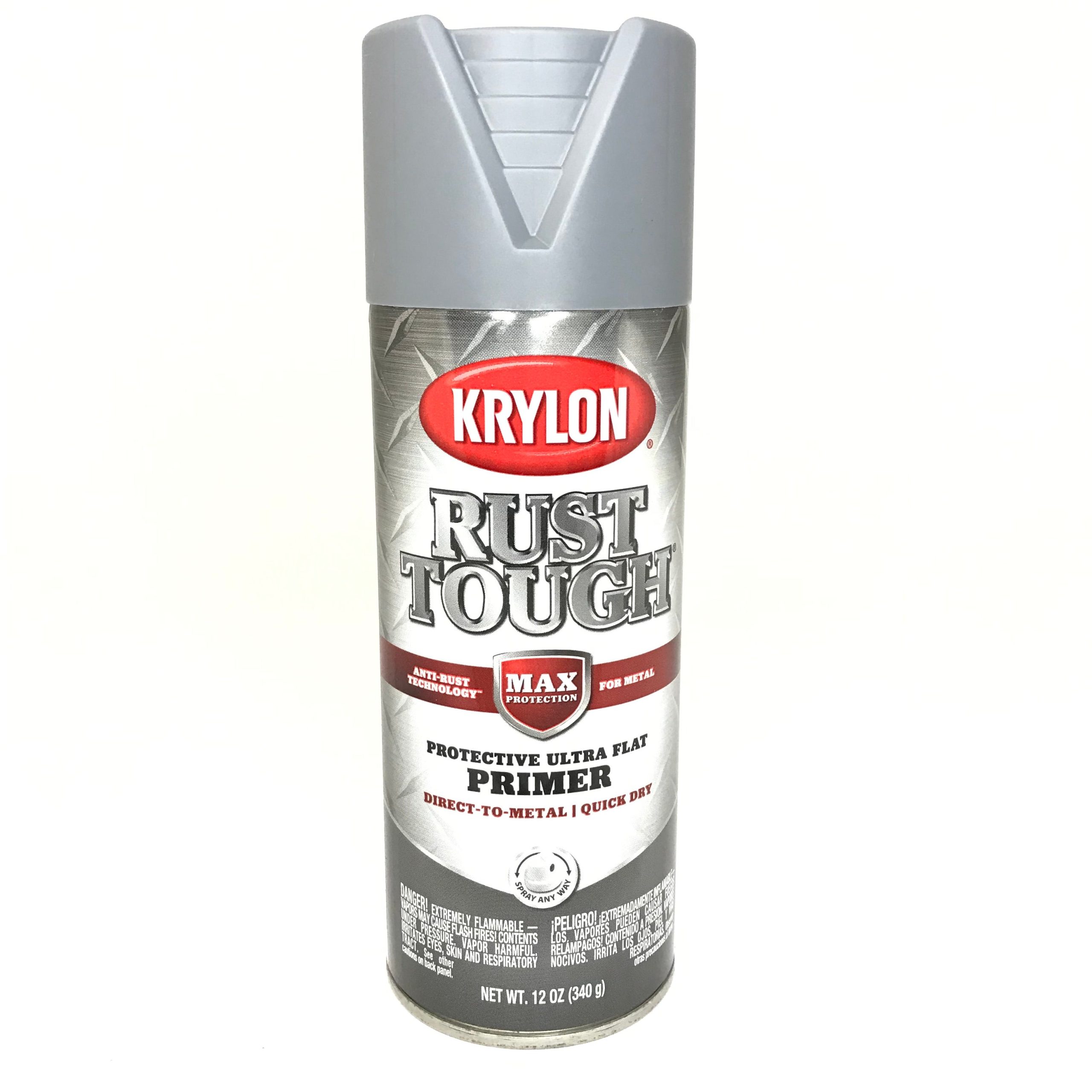 KRYLON RTA9205Rust Tough GRAY Primer - Max Protection - Quick Dry - 12 oz