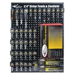 K Tool International 1/4" Dr Socket & Tool Display
