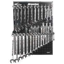 K Tool International SAE Wrench Display, Chrome/Polish