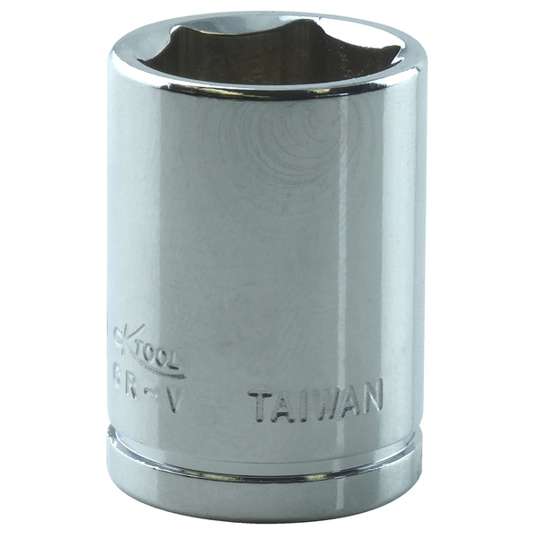 1/4" Drive 6 Point Standard Socket, 7/16"
