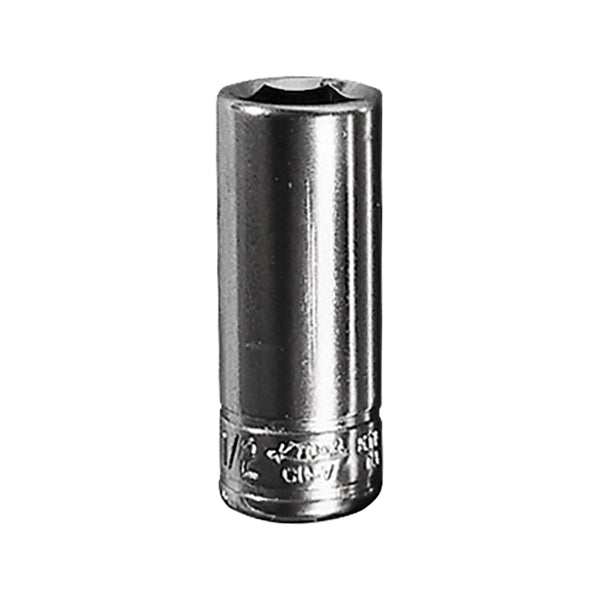 1/4" Drive 6 Point Deep Socket, 1/2"