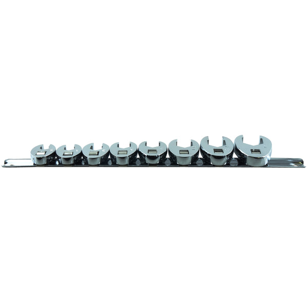8 Piece 3/8" Drive SAE Crowfoot Flare Nut Wrench Set