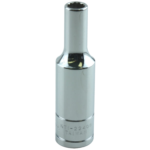 3/8" Drive 12 Point Deep Socket, 1/4"