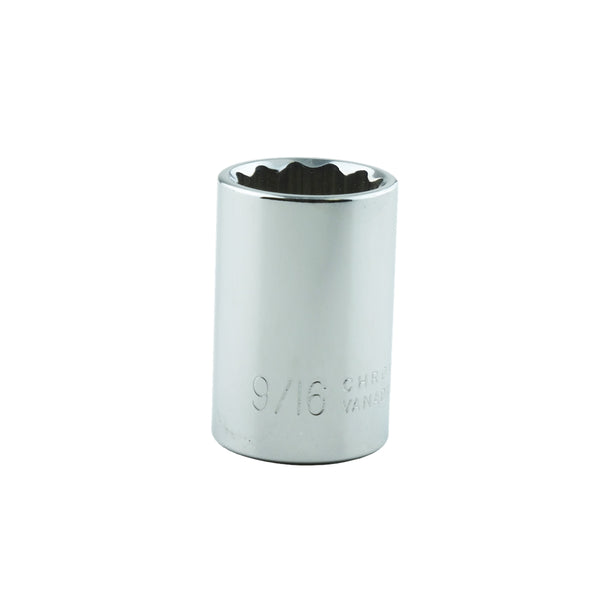 3/8" Drive 12 Point Socket, 9/16"