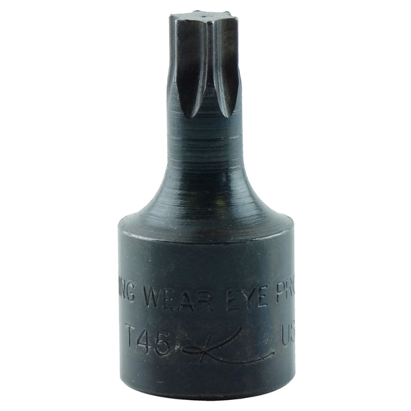 3/8" Drive Alloy Steel Internal Torx Socket, T-45